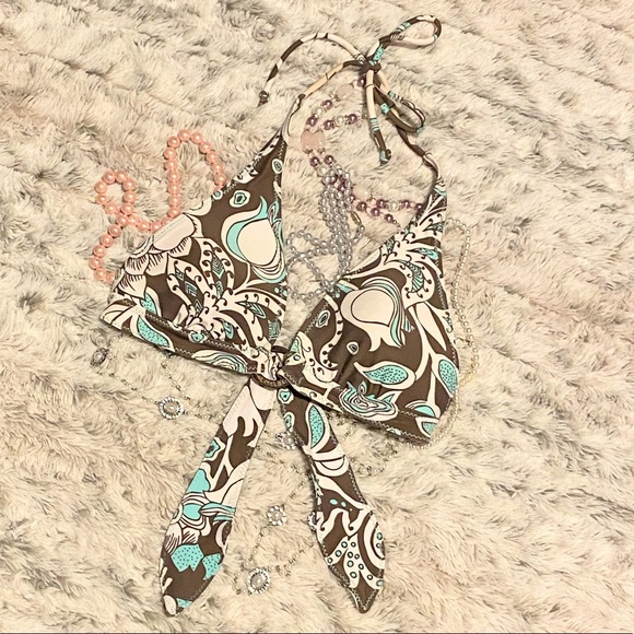 ☀️👙🤎HCO Swim String Halter Bikini Top🤎👙☀️ - Picture 1 of 12